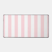 Tapis de bureau rose et blanc rayé (Recto)