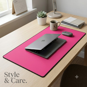 Tapis de bureau rose minimal pour le confort à la