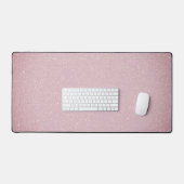 Tapis de bureau rose pâle - doux et élégant (Clavier et souris)