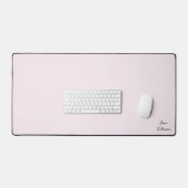 Tapis de bureau rose personnalisé avec nom personn (Clavier et souris)