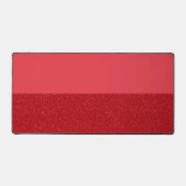 Tapis de bureau rouge tomate personnalisé – Design (Recto)