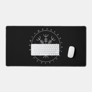 Tapis de bureau Runes Aegishjalmr