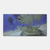 Tapis de bureau Sea Turtle Dive – Aventure sous-ma (Recto)
