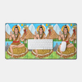 Tapis de bureau Shiva (Clavier et souris)