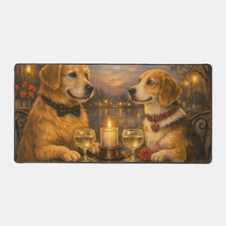 Tapis de Bureau Soirée Canine Moments Chauds