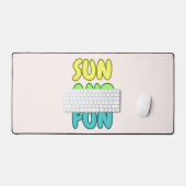 Tapis de bureau Soleil et Amusement (Clavier et souris)