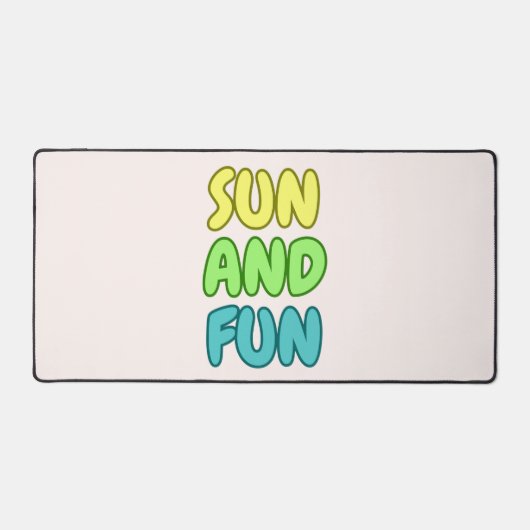 Tapis de bureau Soleil et Amusement (Recto)