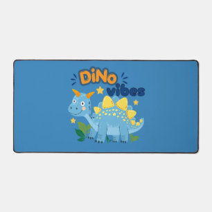 Tapis de bureau Stegosaurus bleu aux vibes de Dino