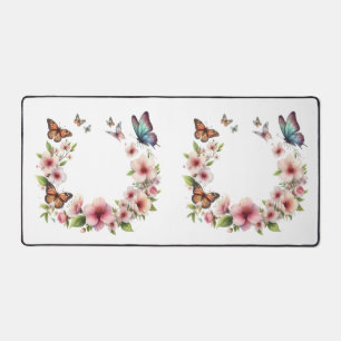 Tapis de bureau - Tapis de bureau floral de printe