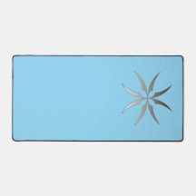 Tapis de bureau technologie minimaliste noir et bl