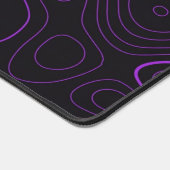 Tapis de bureau topographique violet (Coin)