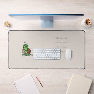 Tapis de bureau tortue mignon Espace de travail