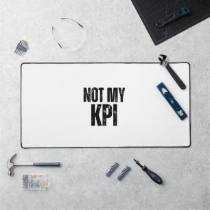 Tapis de bureau typographique extra large Pas mon