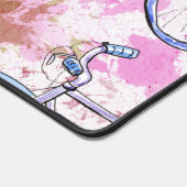 Tapis de bureau vélo rose  (Coin)