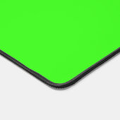 Tapis de bureau vert néon avec accent rose – Perso (Coin)