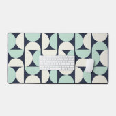tapis de bureau vert rétro Arch | Bureau moderne (Clavier et souris)