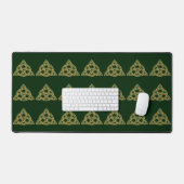 Tapis de bureau vert Trinity Knot (Clavier et souris)