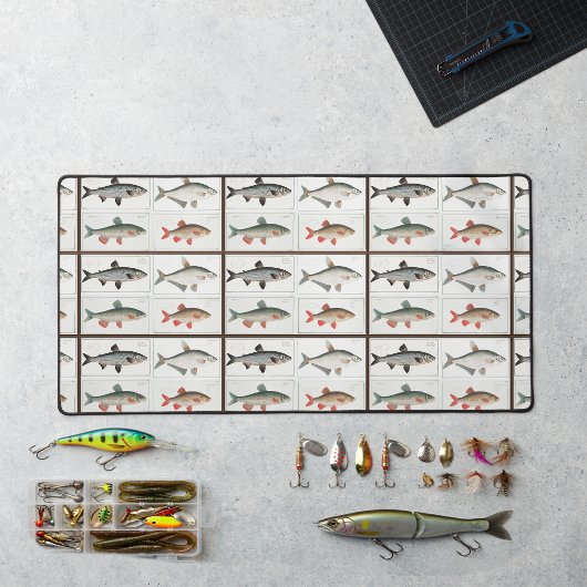 Tapis de bureau vintage poissons