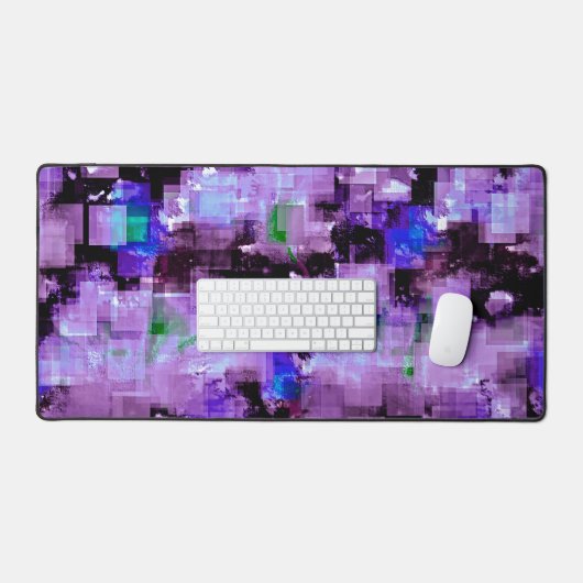 Tapis de bureau violet (Clavier et souris)