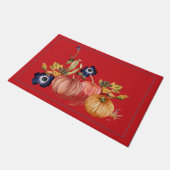 Tapis de citrouilles et fleurs d'automne (Incliné)