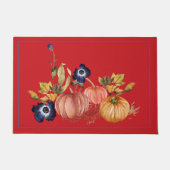 Tapis de citrouilles et fleurs d'automne (Devant)