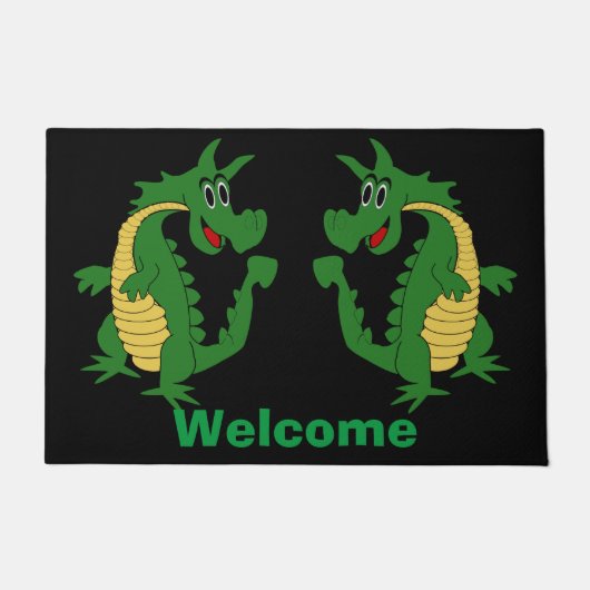 Tapis de conception Dragon Vert (Devant)