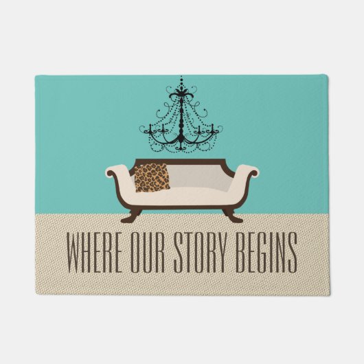 Tapis de coordonnées de la famille personnalisée (Devant)