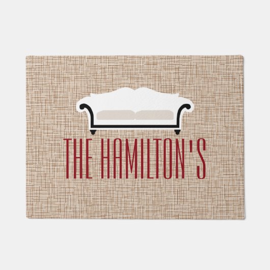 Tapis de coordonnées de la famille personnalisée (Devant)