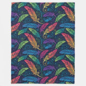Tapis de couverture en laine polaire à vortex psyc (Devant)