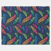 Tapis de couverture en laine polaire à vortex psyc (Devant (Horizontal))