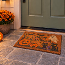 TAPIS DE FIBRE DE COCO D'HALLOWEEN – INTÉRIEUR/EXT