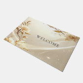 Tapis de fleurs blanches et dorées (Incliné)