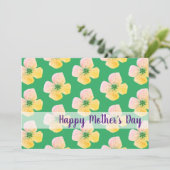 Tapis de fleurs Carte de vacances plat (Debout devant)