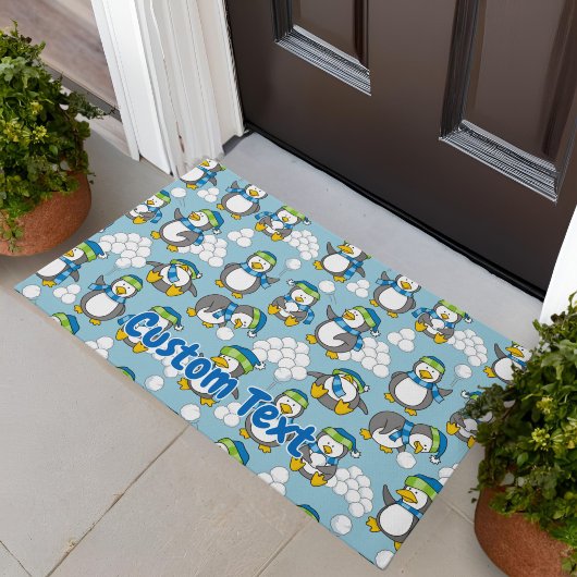 Tapis de fond de petits pingouins