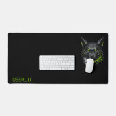 Tapis de jeu grand format Cyberpunk Mecha Wolf ID (Clavier et souris)