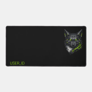 Tapis de jeu grand format Cyberpunk Mecha Wolf ID