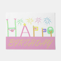 Tapis de joyeux anniversaire