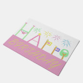 Tapis de joyeux anniversaire (Incliné)