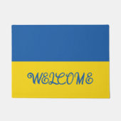 Tapis de la porte d'accueil du drapeau ukrainien (Devant)