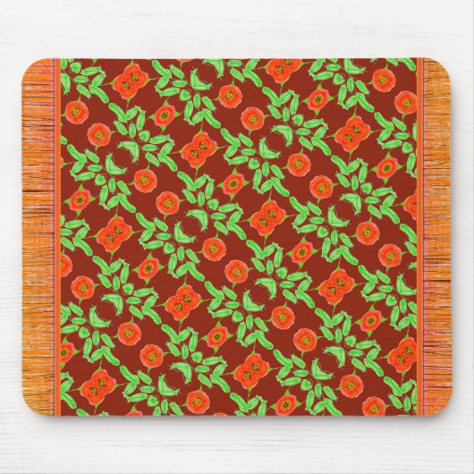 Tapis de la souris doux orange (Devant)