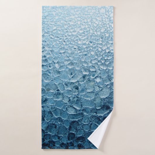 Tapis de la zone florale noire et grise (Serviette de bain)