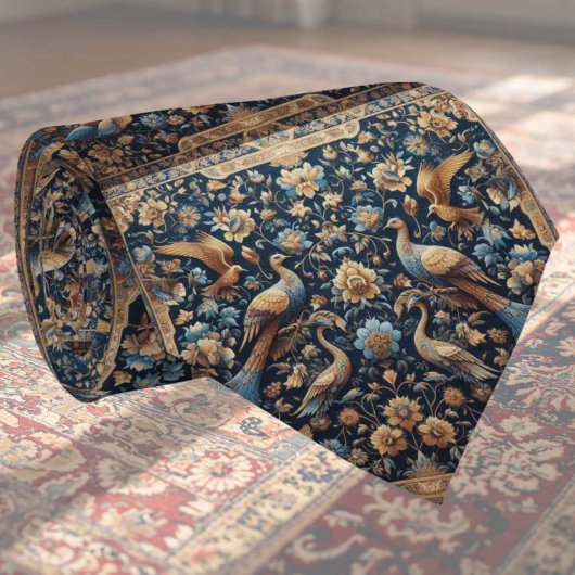 Tapis de luxe persan designer | Faux col cravate e
