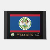 Tapis de maison de Belize, Drapeau de Belizé sport (Devant)