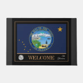 Tapis de maison de l'Alaska, Alaskan Drapeau sport (Devant)