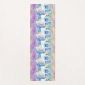 Tapis de marche de yoga de licornes d'aquarelle (Devant)