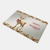 Tapis de Noël au Renne Doré (Incliné)