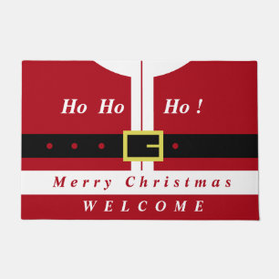 Tapis de Noël Bienvenue Père Noël Cadeau