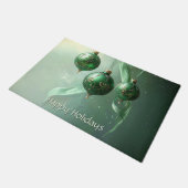 Tapis de Noël Boule Verte Fêtes (Incliné)