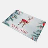 Tapis de Noël de Renne (Incliné)