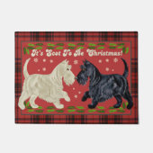 Tapis de Noël de Terrier d'écossais (Devant)